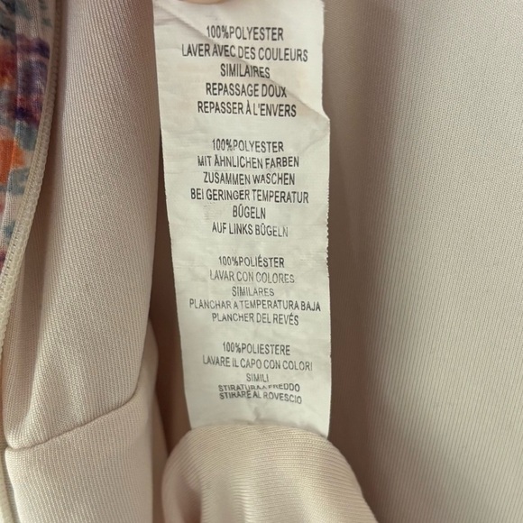 Pretty Little Thing Maternity Pink Floral Plisse Mini Dress Long Sleeve Fitted - Picture 14 of 14